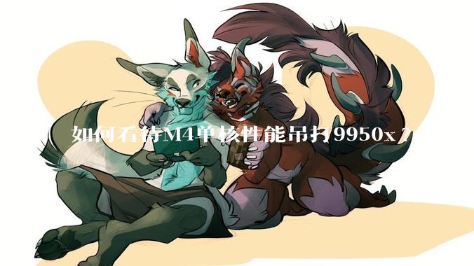 如何看待M4单核性能吊打9950x?